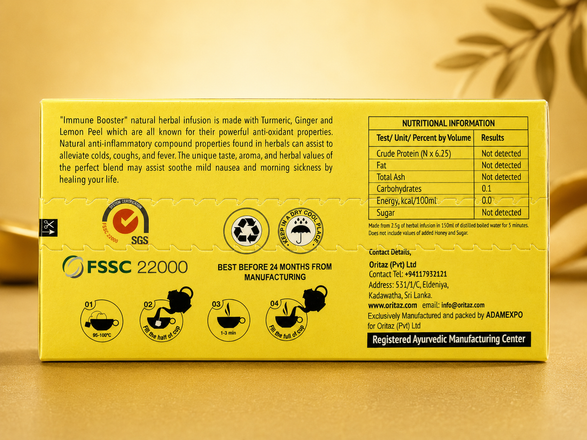 Immune Booster Premium Herbal Infusion – 25 Tea Bags