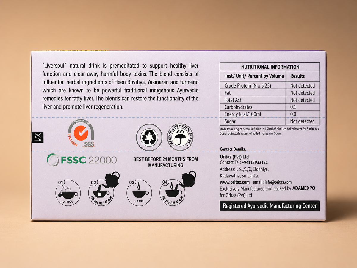 Liversoul Premium Herbal Infusion – 25 Tea Bags
