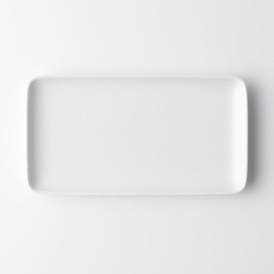 Hakuji White Porcelain Rectangle Dish Large