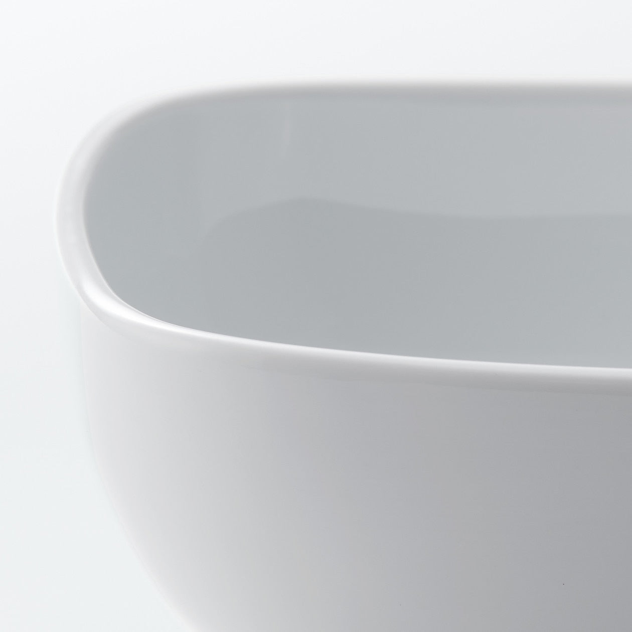 Hakuji White Porcelain Square Bowl Medium