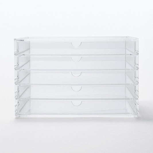 Acrylic Box - 5 Drawers - Wide