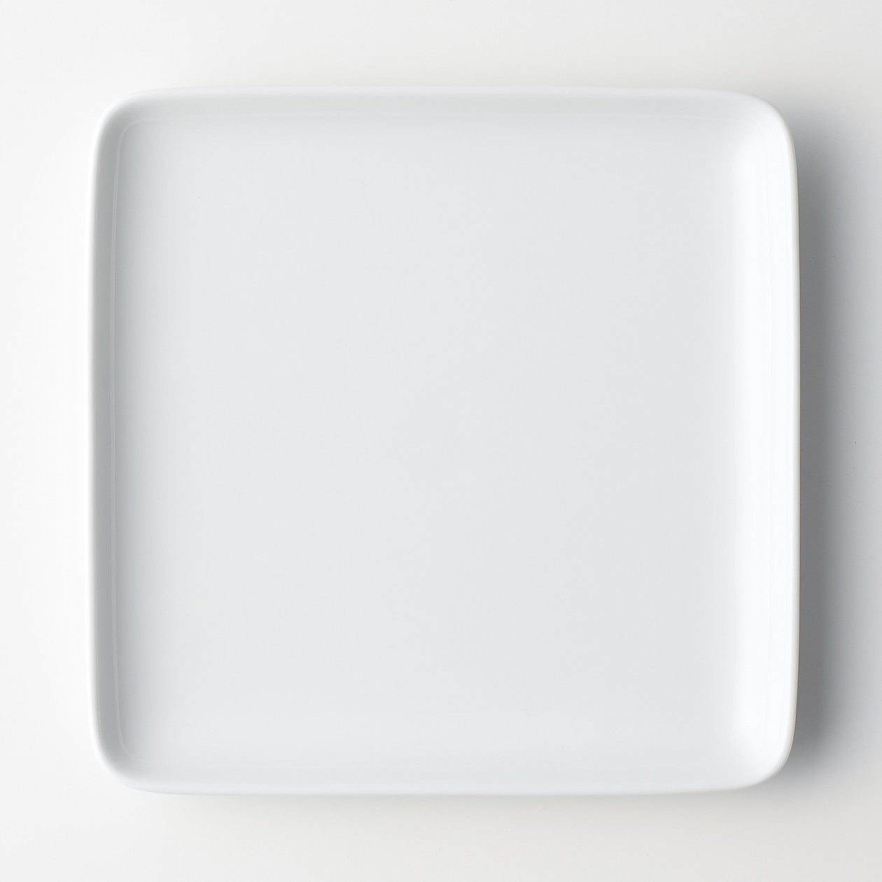 Hakuji White Porcelain Square Plate - Large