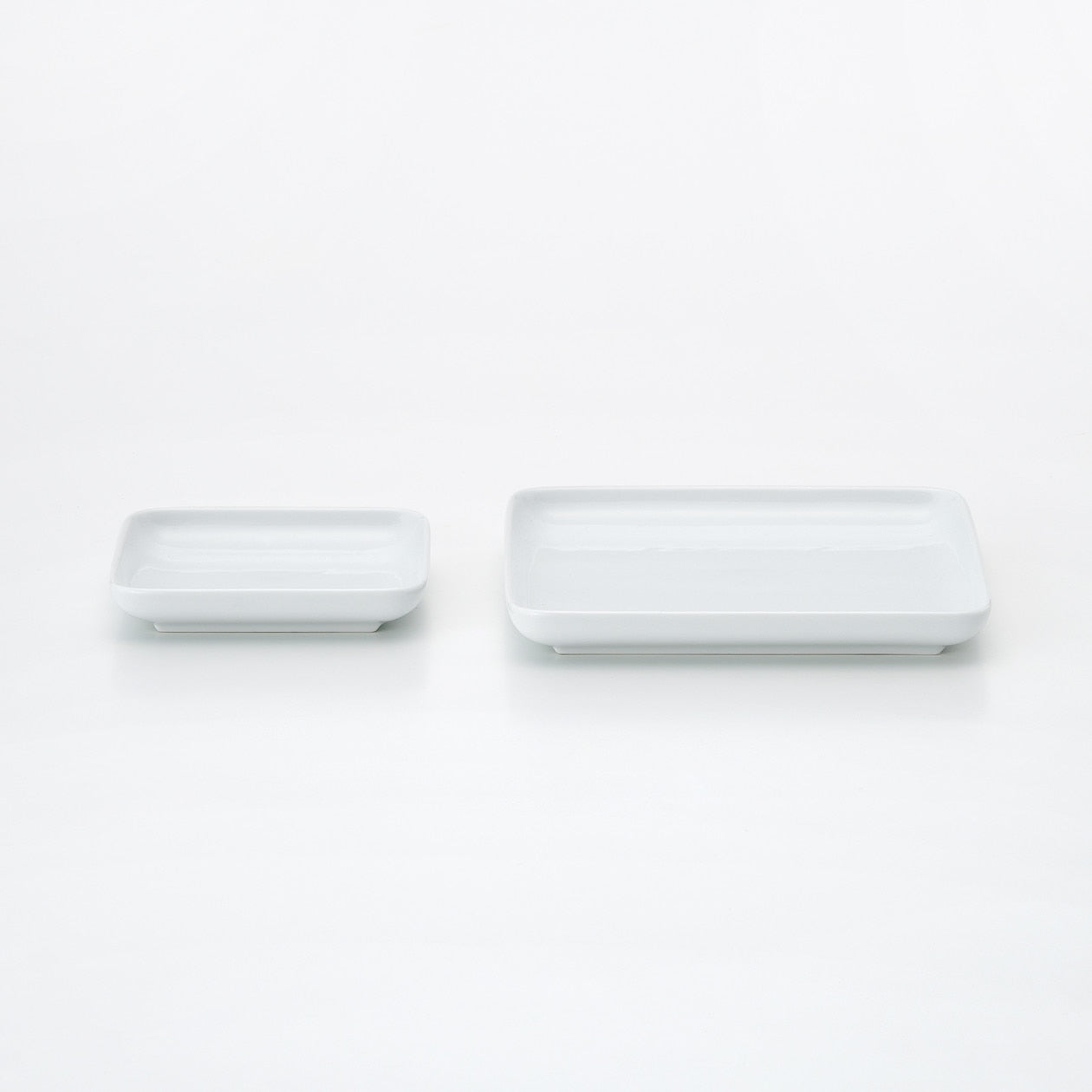 Hakuji White Porcelain Square Plate Small