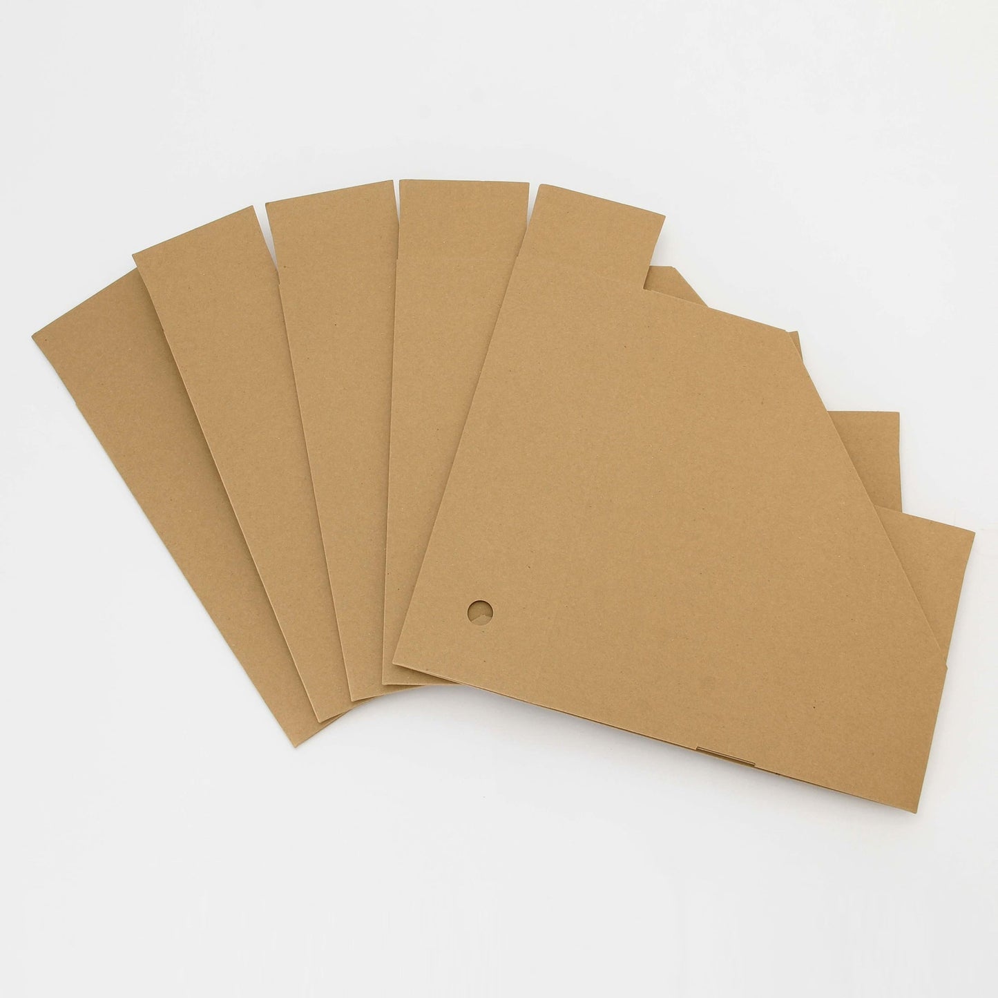 A4 Kraft Angle File Magazine Holders 5PK - Beige