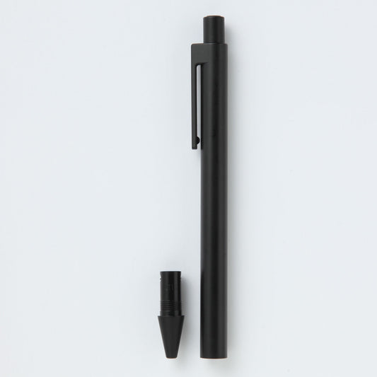 BALLPOINT PEN KNOCK TYPE BODY / BLACK BLACK