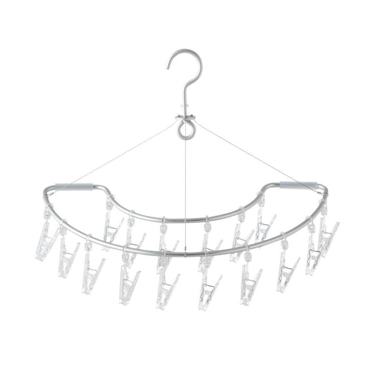 Aluminium Square Hanger Semicircular Shape 16 Pegs
