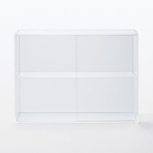 Acrylic Display Case With Sliding Doors Large