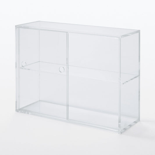 Acrylic Display Case with Sliding Doors Small