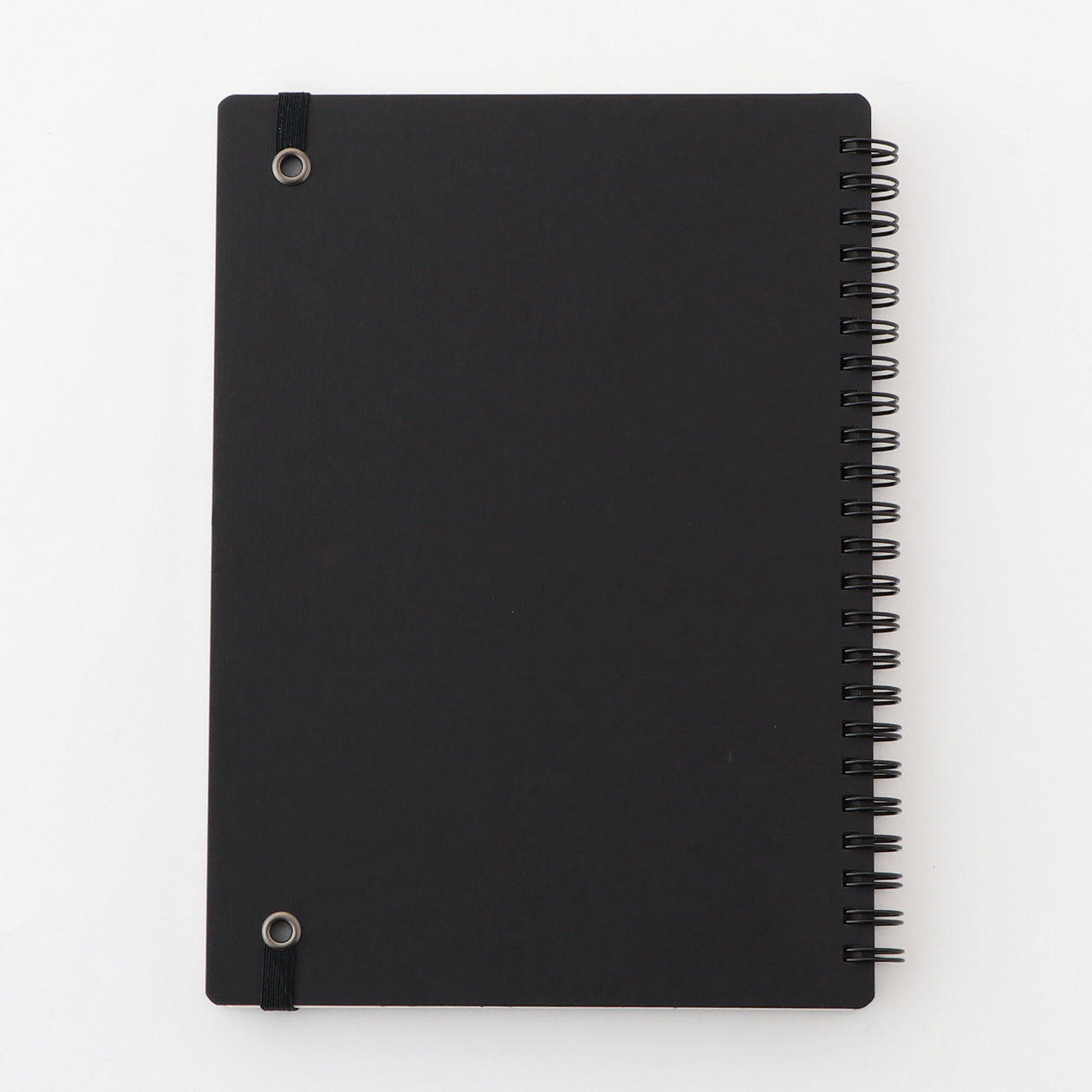 High Quality Paper Double Ring Notebook with Rubberband A5 Black A5