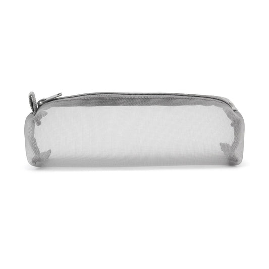 NYLON MESH PEN CASE SQUARE GREY