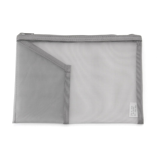 NYLON POUCH WITH POCKET GREY B6