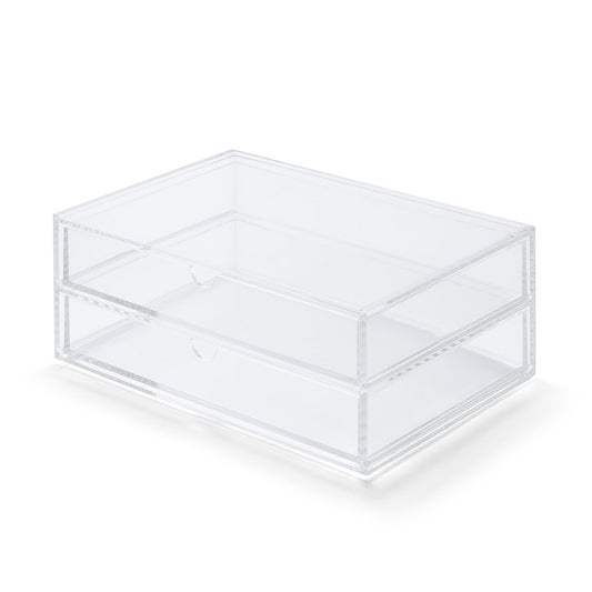 STACKABLE ACRYLIC 2 DRAWER - WIDE