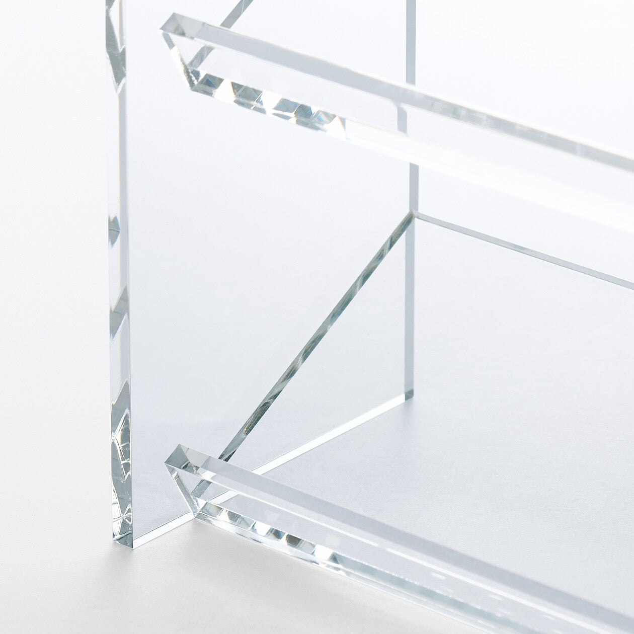 Acrylic 3 Tier Open Shelf