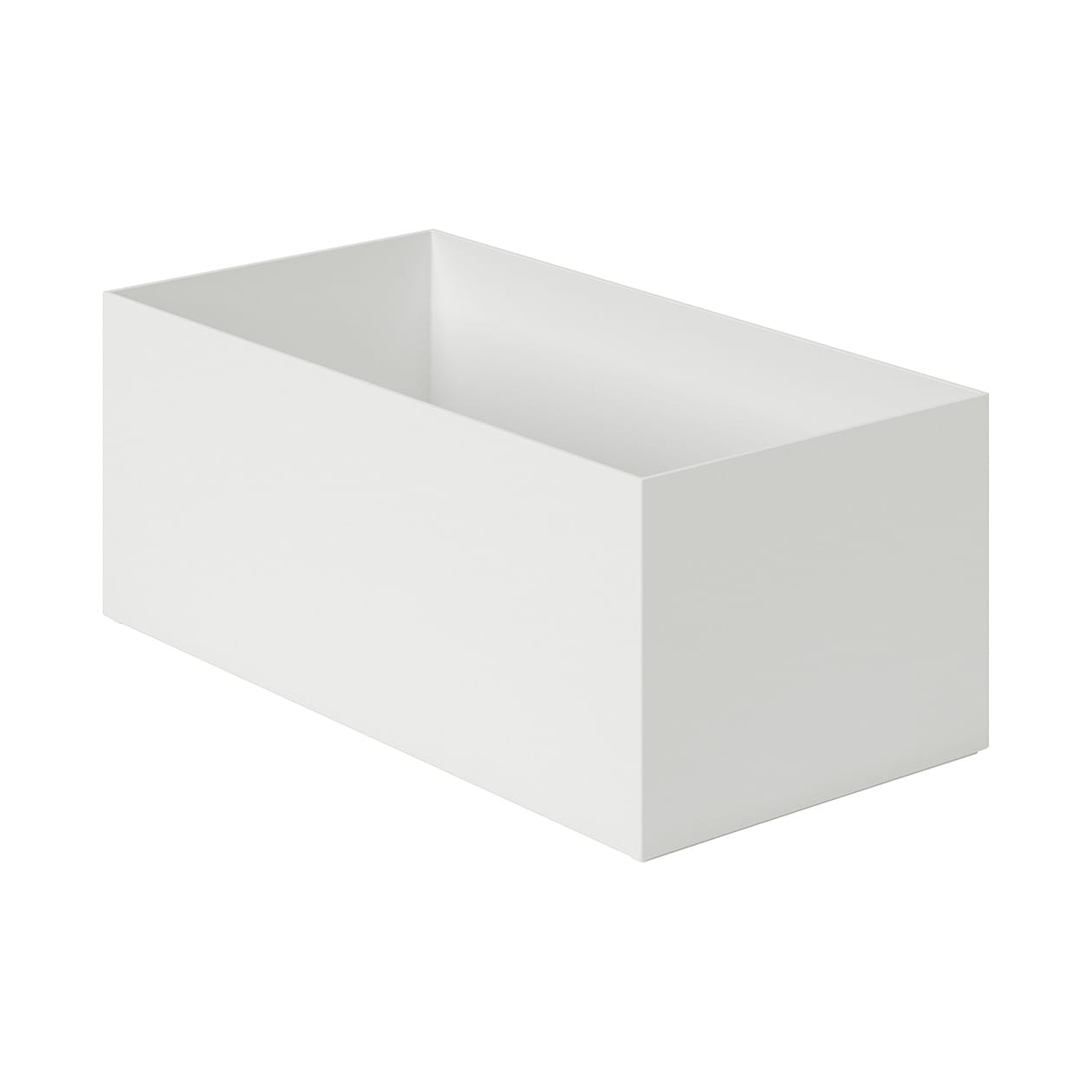 PP File Box White Grey 15x32x12cm