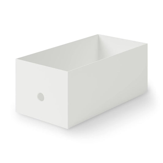PP File Box White Grey 15x32x12cm