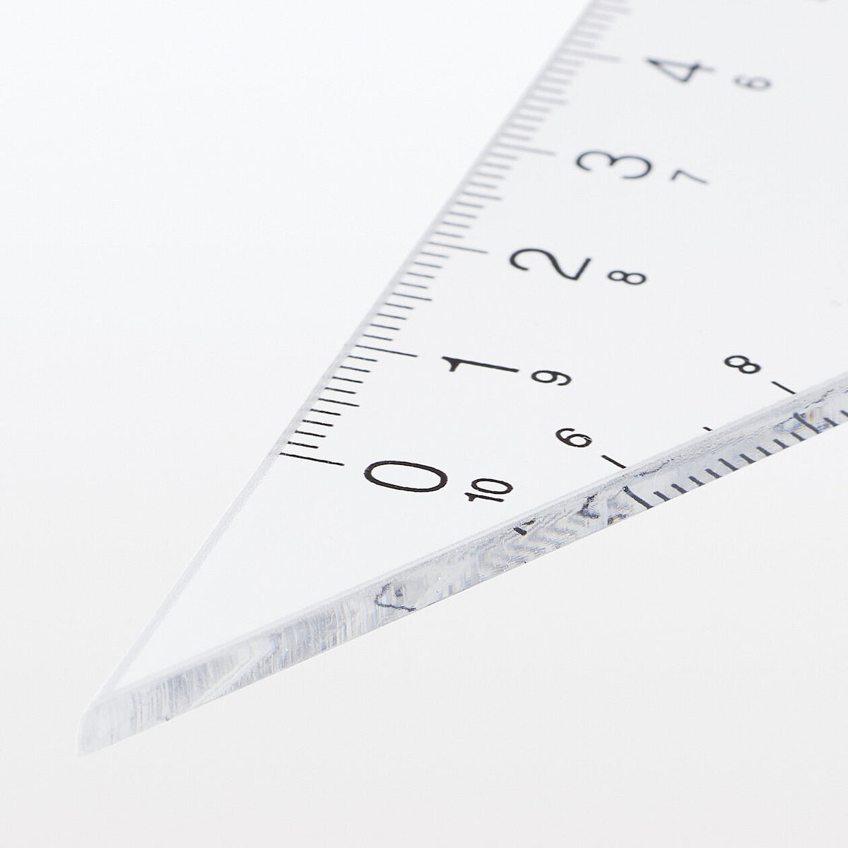 Acrylic Set Square- 30/60 degrees Clear 70x121x2mm