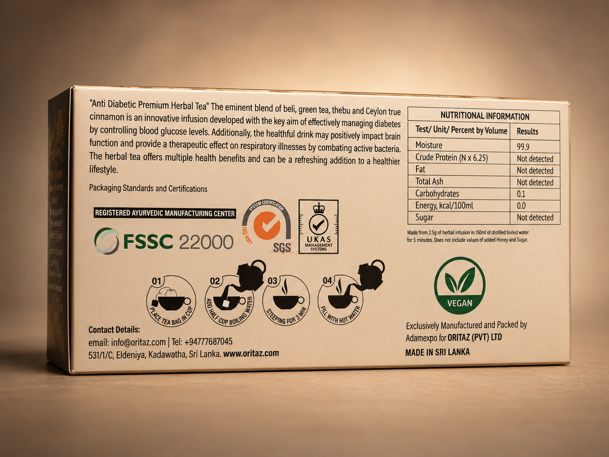 Anti Diabetic Herbal Tea – 25 Tea Bags