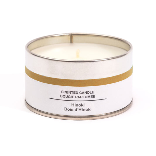Hinoki Wood Tin Candle – 1 Wick