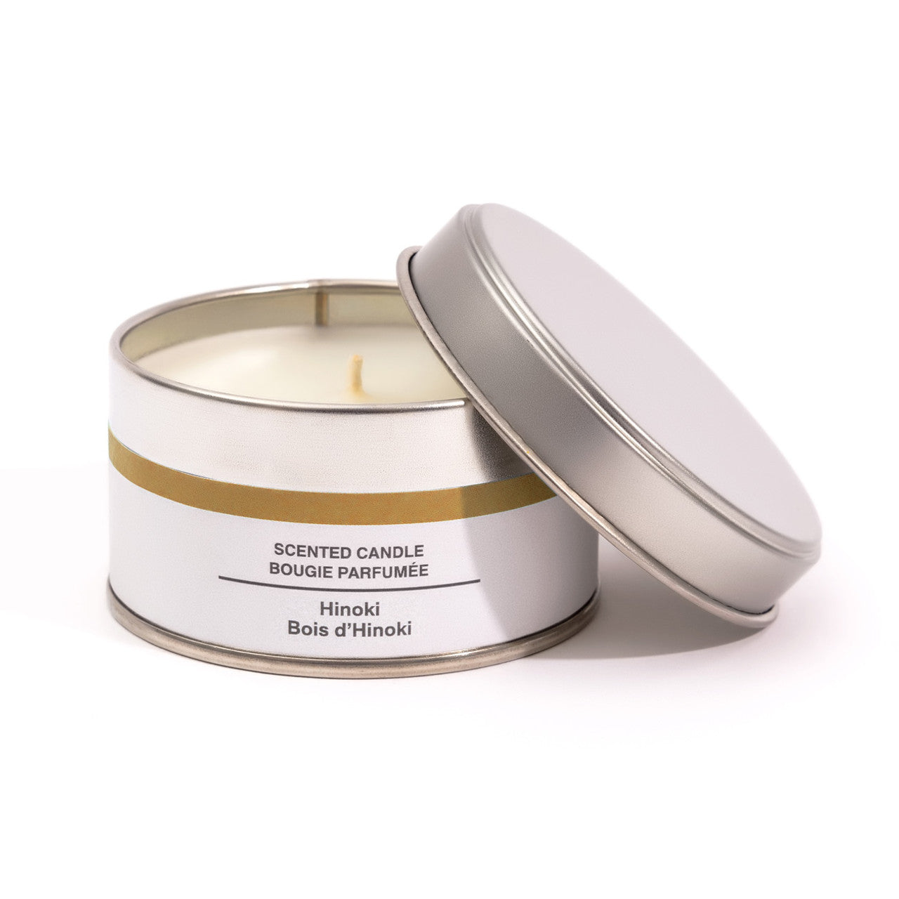 Hinoki Wood Tin Candle – 1 Wick