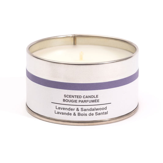 Lavender, Bergamot and Sandalwood Tin Candle – 1 Wick