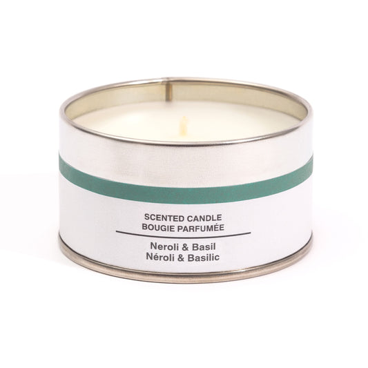 Neroli and Basil Tin Candle