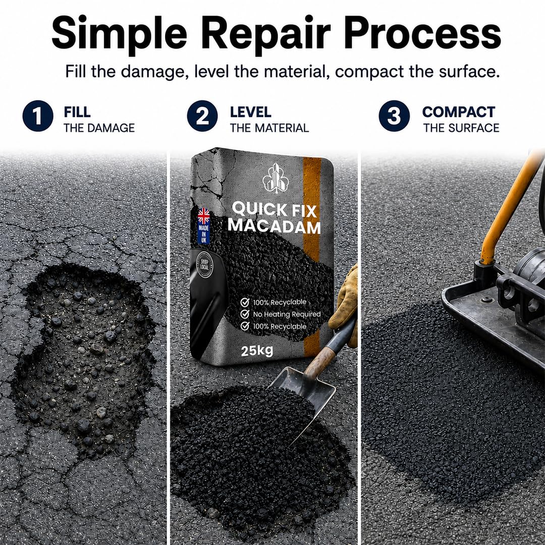 Cold Lay Tarmacadam Repair Kit – 25kg