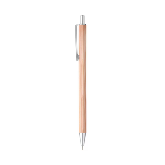 Wooden Hexagonal Ballpoint Pen (Natural, 0.5mm)