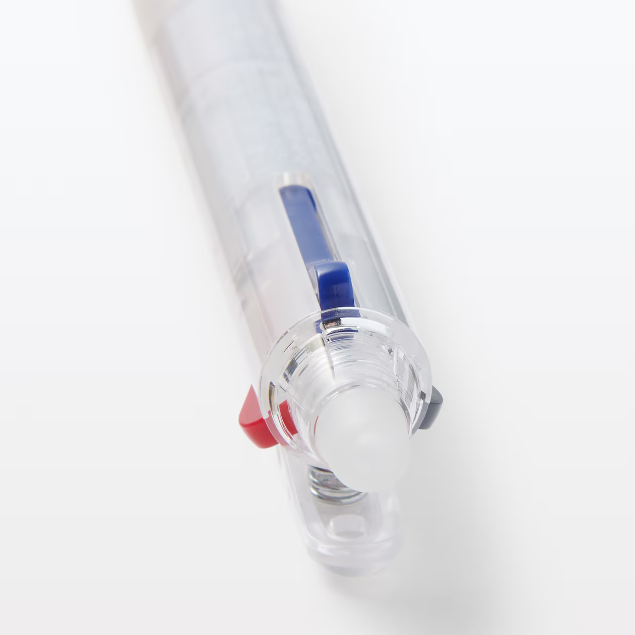 Erasable 3-Colour Ballpoint Pen, 0.5mm Tip, Knock-Style with 3 Colours.