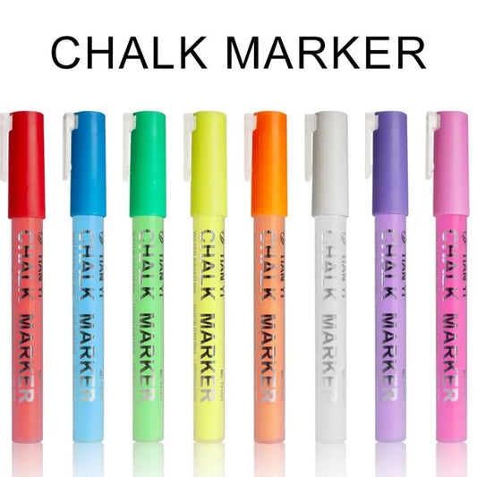 8 Pieces Chalk White Liquid Chalk Pen Marker Set.