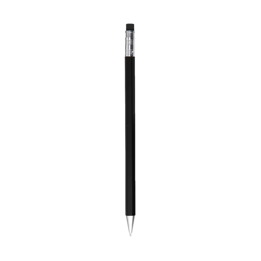 Wooden Hexagonal Mechanical Pencil with Eraser (0.5mm, Black)