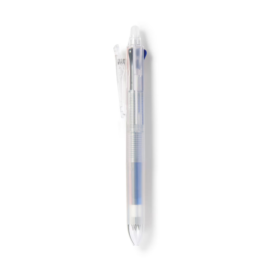 Erasable 3-Colour Ballpoint Pen, 0.5mm Tip, Knock-Style with 3 Colours.