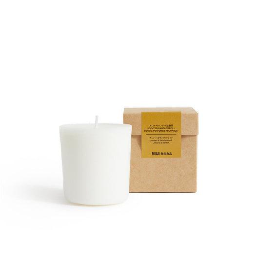 Amber and Sandalwood 1 Wick Candle Refill