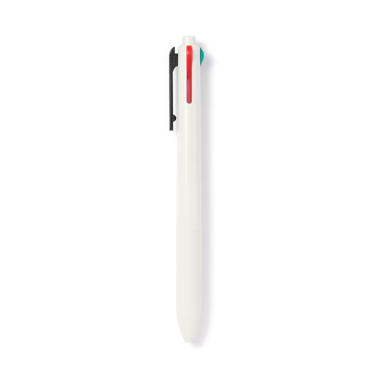 Muji Smooth-Writing Oil-Based Ballpoint Pen – 4 Colors in 1 (Black, Blue, Red, Green)
