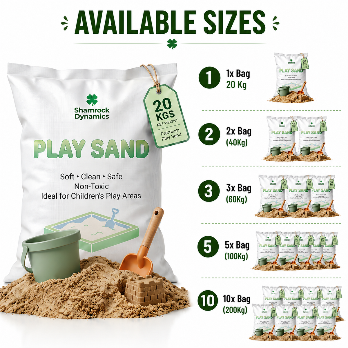 Premium Children's Play Sand – 20kg